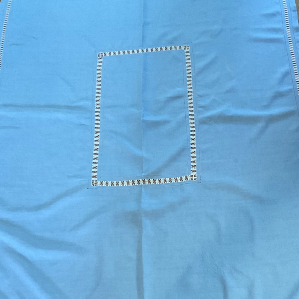 Vintage linen tablecloth 50x60